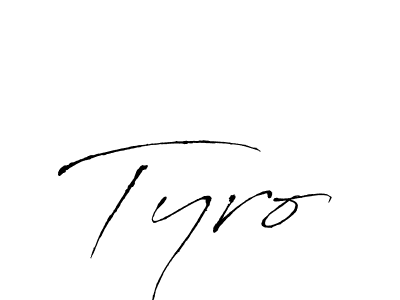 Design your own signature with our free online signature maker. With this signature software, you can create a handwritten (Antro_Vectra) signature for name Tyro. Tyro signature style 6 images and pictures png