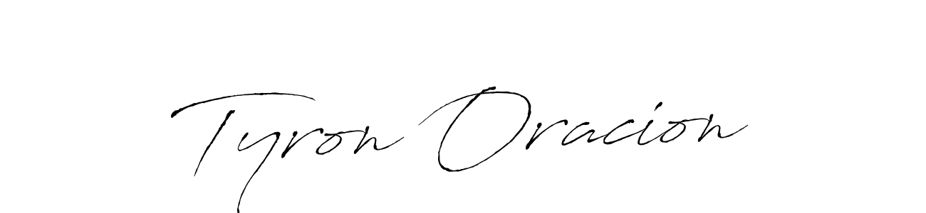 How to make Tyron Oracion signature? Antro_Vectra is a professional autograph style. Create handwritten signature for Tyron Oracion name. Tyron Oracion signature style 6 images and pictures png