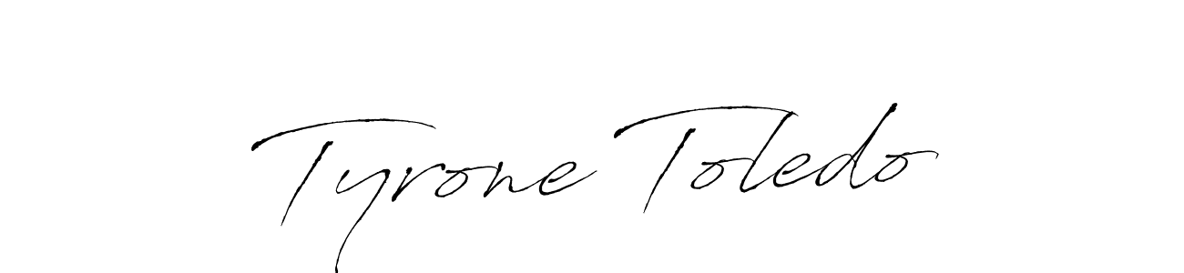You should practise on your own different ways (Antro_Vectra) to write your name (Tyrone Toledo) in signature. don't let someone else do it for you. Tyrone Toledo signature style 6 images and pictures png