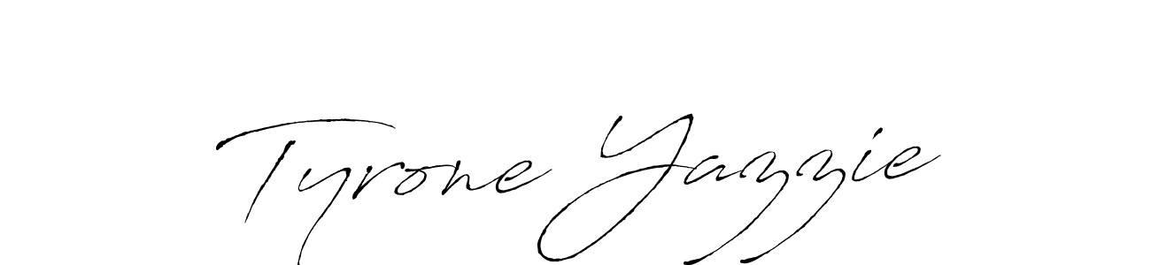 Make a beautiful signature design for name Tyrone Yazzie. With this signature (Antro_Vectra) style, you can create a handwritten signature for free. Tyrone Yazzie signature style 6 images and pictures png