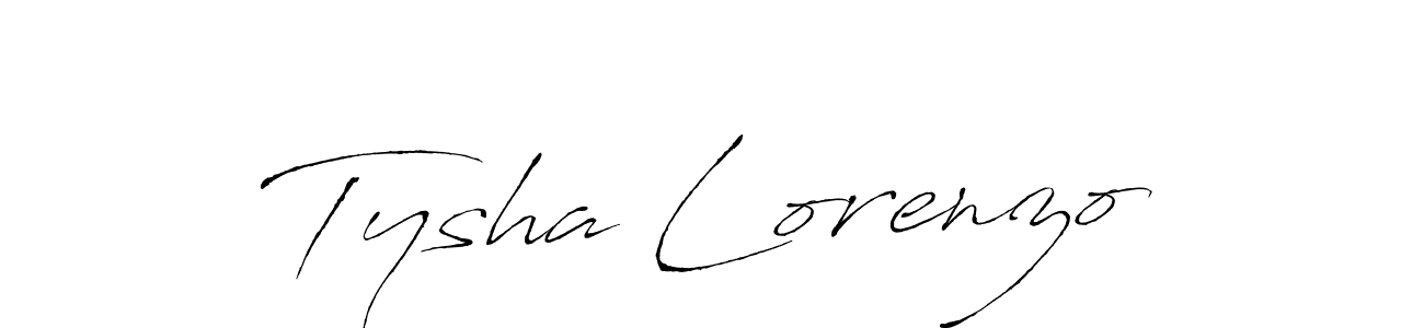 How to make Tysha Lorenzo name signature. Use Antro_Vectra style for creating short signs online. This is the latest handwritten sign. Tysha Lorenzo signature style 6 images and pictures png