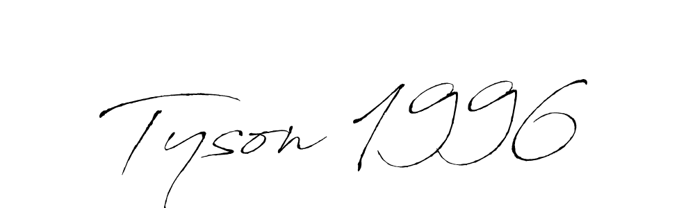 Design your own signature with our free online signature maker. With this signature software, you can create a handwritten (Antro_Vectra) signature for name Tyson 1996. Tyson 1996 signature style 6 images and pictures png