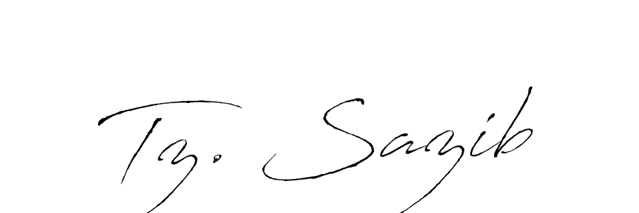 Design your own signature with our free online signature maker. With this signature software, you can create a handwritten (Antro_Vectra) signature for name Tz. Sazib. Tz. Sazib signature style 6 images and pictures png