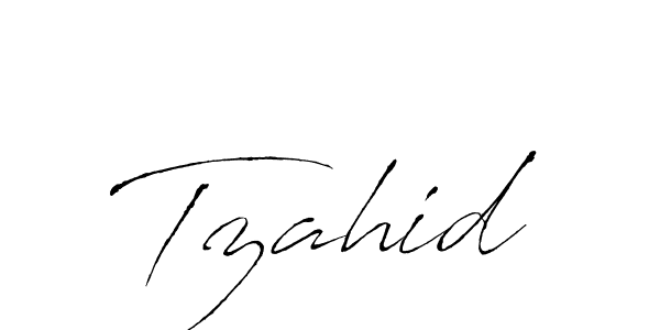 How to make Tzahid name signature. Use Antro_Vectra style for creating short signs online. This is the latest handwritten sign. Tzahid signature style 6 images and pictures png