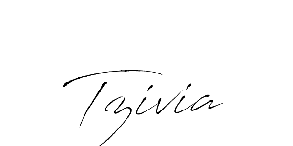 Make a beautiful signature design for name Tzivia. With this signature (Antro_Vectra) style, you can create a handwritten signature for free. Tzivia signature style 6 images and pictures png