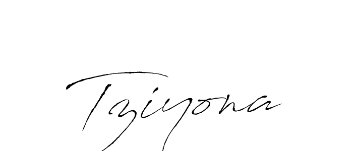 Tziyona stylish signature style. Best Handwritten Sign (Antro_Vectra) for my name. Handwritten Signature Collection Ideas for my name Tziyona. Tziyona signature style 6 images and pictures png