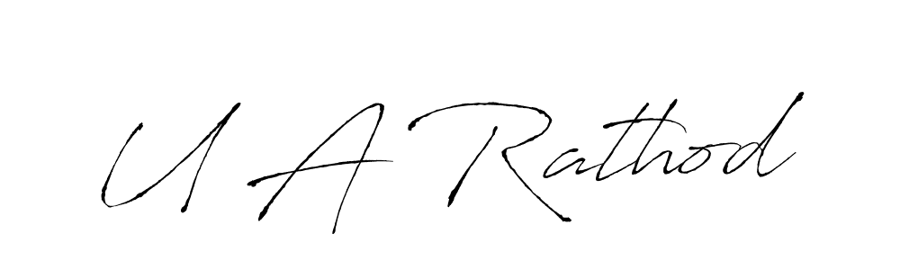 Similarly Antro_Vectra is the best handwritten signature design. Signature creator online .You can use it as an online autograph creator for name U A Rathod. U A Rathod signature style 6 images and pictures png