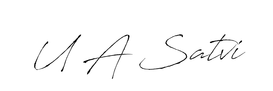 It looks lik you need a new signature style for name U A Satvi. Design unique handwritten (Antro_Vectra) signature with our free signature maker in just a few clicks. U A Satvi signature style 6 images and pictures png