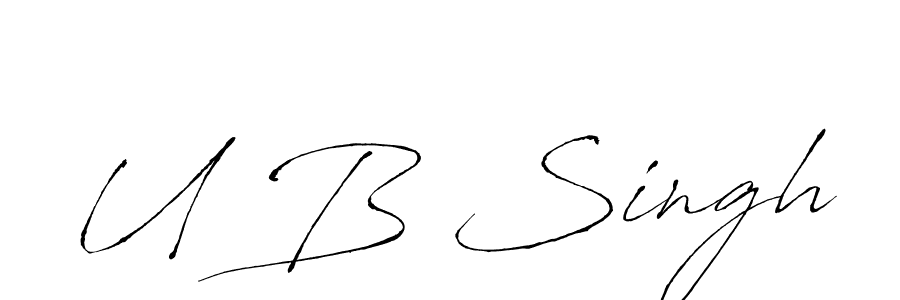 Also You can easily find your signature by using the search form. We will create U B Singh name handwritten signature images for you free of cost using Antro_Vectra sign style. U B Singh signature style 6 images and pictures png
