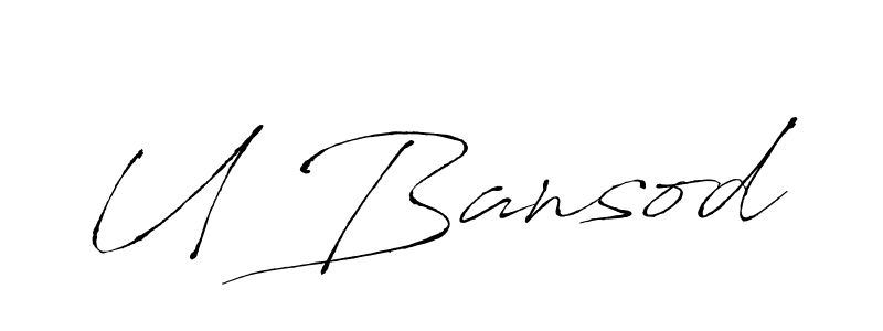 Here are the top 10 professional signature styles for the name U Bansod. These are the best autograph styles you can use for your name. U Bansod signature style 6 images and pictures png