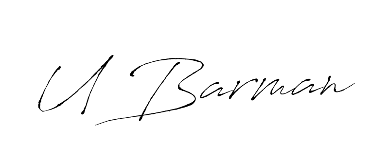 Once you've used our free online signature maker to create your best signature Antro_Vectra style, it's time to enjoy all of the benefits that U Barman name signing documents. U Barman signature style 6 images and pictures png