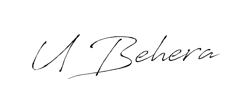 Best and Professional Signature Style for U Behera. Antro_Vectra Best Signature Style Collection. U Behera signature style 6 images and pictures png