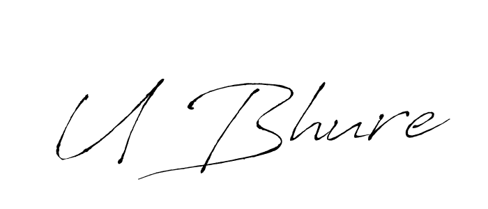 How to Draw U Bhure signature style? Antro_Vectra is a latest design signature styles for name U Bhure. U Bhure signature style 6 images and pictures png