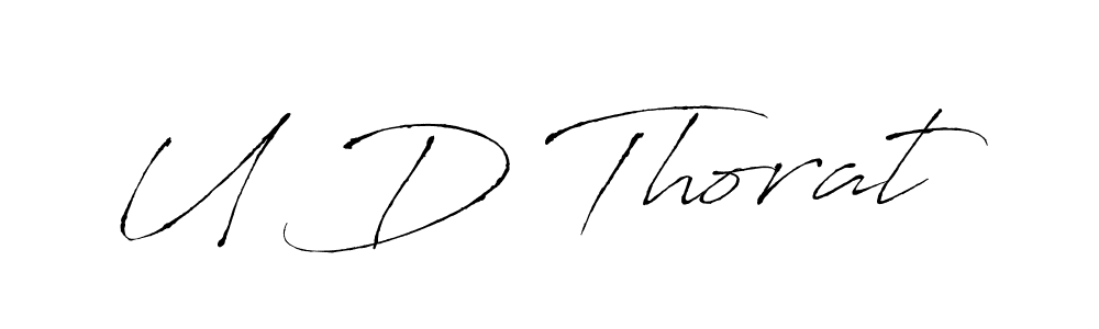 Make a beautiful signature design for name U D Thorat. Use this online signature maker to create a handwritten signature for free. U D Thorat signature style 6 images and pictures png
