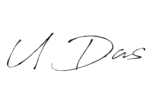 How to make U Das name signature. Use Antro_Vectra style for creating short signs online. This is the latest handwritten sign. U Das signature style 6 images and pictures png