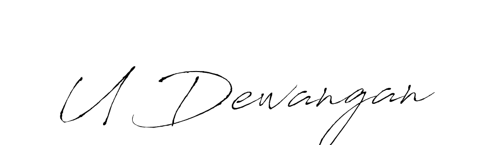Similarly Antro_Vectra is the best handwritten signature design. Signature creator online .You can use it as an online autograph creator for name U Dewangan. U Dewangan signature style 6 images and pictures png