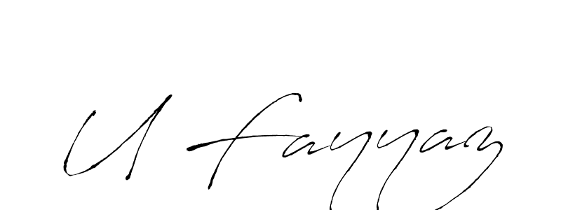 You can use this online signature creator to create a handwritten signature for the name U Fayyaz. This is the best online autograph maker. U Fayyaz signature style 6 images and pictures png