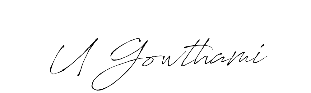 How to Draw U Gowthami signature style? Antro_Vectra is a latest design signature styles for name U Gowthami. U Gowthami signature style 6 images and pictures png