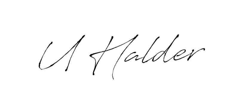 Here are the top 10 professional signature styles for the name U Halder. These are the best autograph styles you can use for your name. U Halder signature style 6 images and pictures png