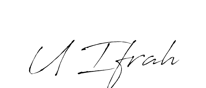 Best and Professional Signature Style for U Ifrah. Antro_Vectra Best Signature Style Collection. U Ifrah signature style 6 images and pictures png