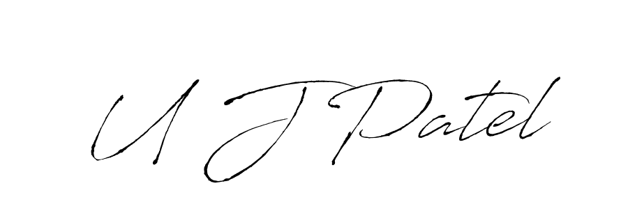 Also we have U J Patel name is the best signature style. Create professional handwritten signature collection using Antro_Vectra autograph style. U J Patel signature style 6 images and pictures png