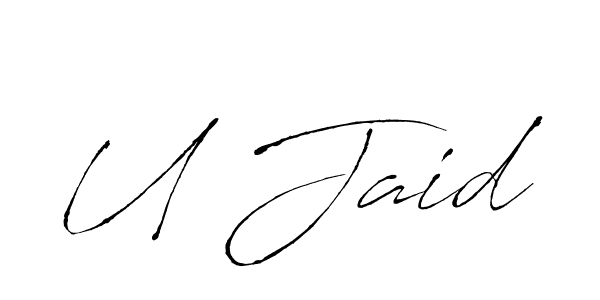 Similarly Antro_Vectra is the best handwritten signature design. Signature creator online .You can use it as an online autograph creator for name U Jaid. U Jaid signature style 6 images and pictures png