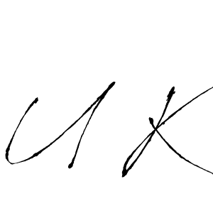 U K stylish signature style. Best Handwritten Sign (Antro_Vectra) for my name. Handwritten Signature Collection Ideas for my name U K. U K signature style 6 images and pictures png