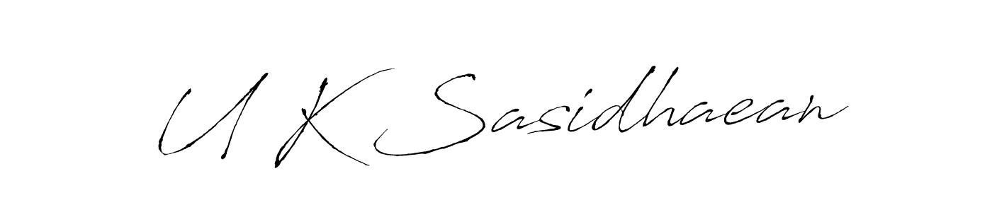 U K Sasidhaean stylish signature style. Best Handwritten Sign (Antro_Vectra) for my name. Handwritten Signature Collection Ideas for my name U K Sasidhaean. U K Sasidhaean signature style 6 images and pictures png