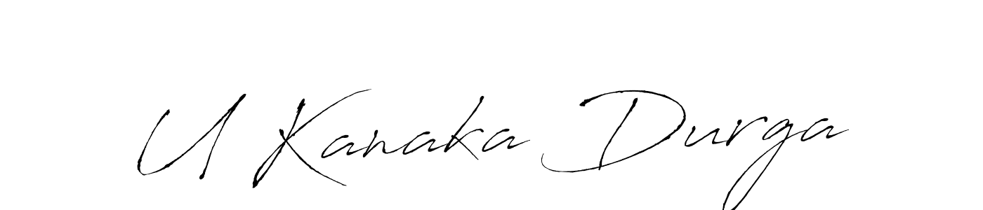 U Kanaka Durga stylish signature style. Best Handwritten Sign (Antro_Vectra) for my name. Handwritten Signature Collection Ideas for my name U Kanaka Durga. U Kanaka Durga signature style 6 images and pictures png