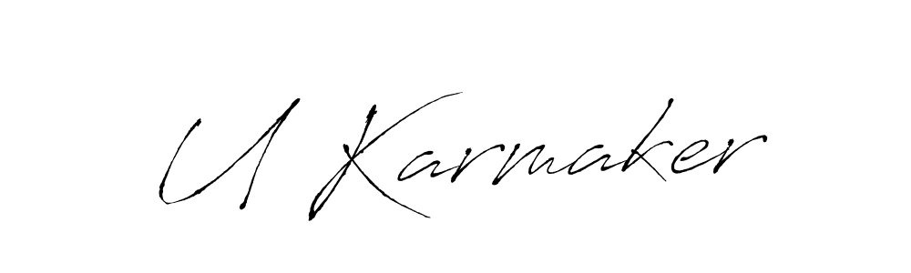 It looks lik you need a new signature style for name U Karmaker. Design unique handwritten (Antro_Vectra) signature with our free signature maker in just a few clicks. U Karmaker signature style 6 images and pictures png