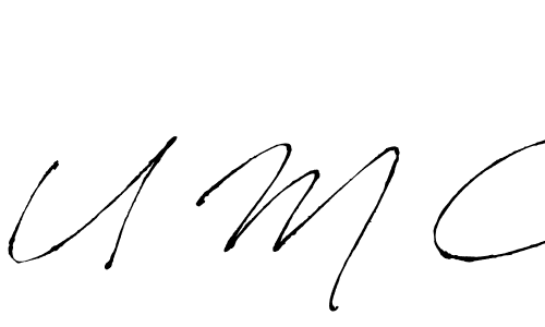 This is the best signature style for the U M C name. Also you like these signature font (Antro_Vectra). Mix name signature. U M C signature style 6 images and pictures png