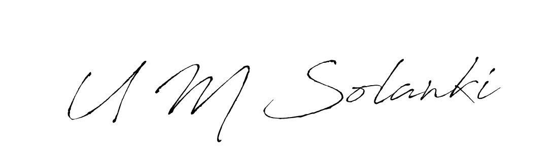 This is the best signature style for the U M Solanki name. Also you like these signature font (Antro_Vectra). Mix name signature. U M Solanki signature style 6 images and pictures png