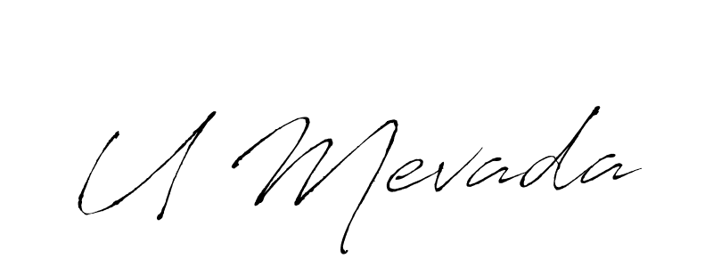 You can use this online signature creator to create a handwritten signature for the name U Mevada. This is the best online autograph maker. U Mevada signature style 6 images and pictures png