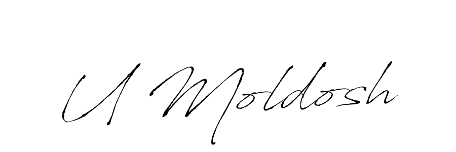 U Moldosh stylish signature style. Best Handwritten Sign (Antro_Vectra) for my name. Handwritten Signature Collection Ideas for my name U Moldosh. U Moldosh signature style 6 images and pictures png