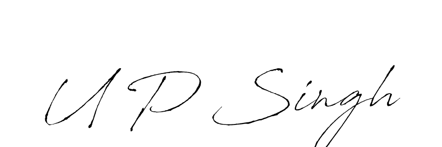 Use a signature maker to create a handwritten signature online. With this signature software, you can design (Antro_Vectra) your own signature for name U P Singh. U P Singh signature style 6 images and pictures png