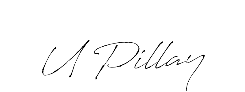 This is the best signature style for the U Pillay name. Also you like these signature font (Antro_Vectra). Mix name signature. U Pillay signature style 6 images and pictures png
