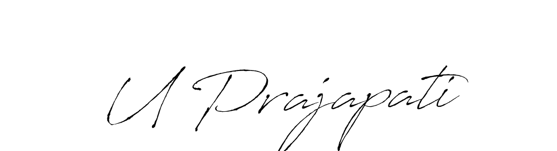 How to Draw U Prajapati signature style? Antro_Vectra is a latest design signature styles for name U Prajapati. U Prajapati signature style 6 images and pictures png