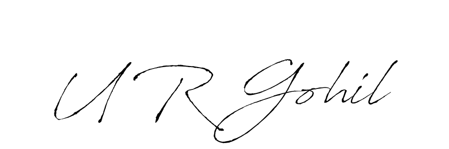 It looks lik you need a new signature style for name U R Gohil. Design unique handwritten (Antro_Vectra) signature with our free signature maker in just a few clicks. U R Gohil signature style 6 images and pictures png