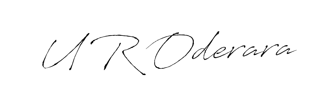 How to make U R Oderara signature? Antro_Vectra is a professional autograph style. Create handwritten signature for U R Oderara name. U R Oderara signature style 6 images and pictures png