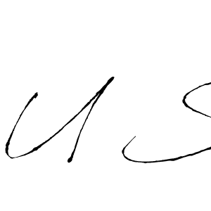 Make a beautiful signature design for name U S. With this signature (Antro_Vectra) style, you can create a handwritten signature for free. U S signature style 6 images and pictures png