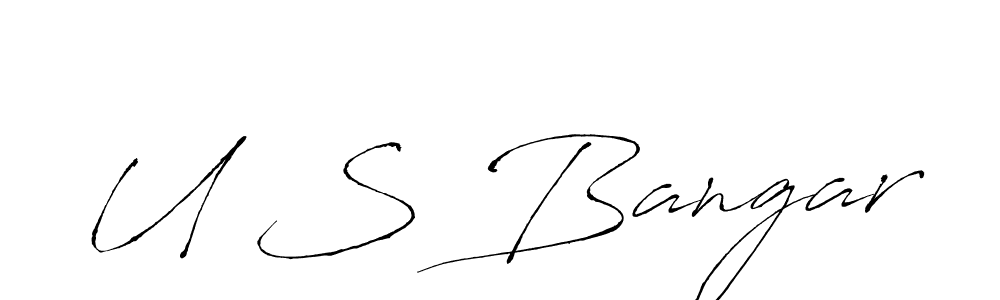 Make a beautiful signature design for name U S Bangar. Use this online signature maker to create a handwritten signature for free. U S Bangar signature style 6 images and pictures png