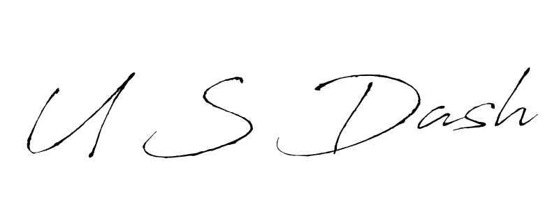 Create a beautiful signature design for name U S Dash. With this signature (Antro_Vectra) fonts, you can make a handwritten signature for free. U S Dash signature style 6 images and pictures png