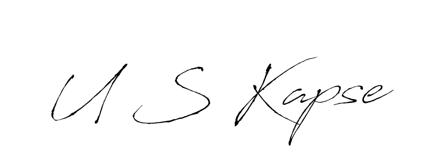 Make a beautiful signature design for name U S Kapse. Use this online signature maker to create a handwritten signature for free. U S Kapse signature style 6 images and pictures png