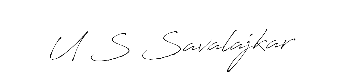 Similarly Antro_Vectra is the best handwritten signature design. Signature creator online .You can use it as an online autograph creator for name U S Savalajkar. U S Savalajkar signature style 6 images and pictures png