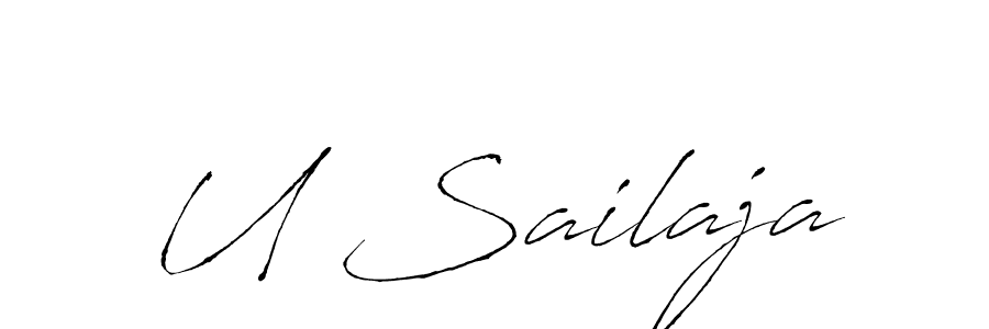 Also we have U Sailaja name is the best signature style. Create professional handwritten signature collection using Antro_Vectra autograph style. U Sailaja signature style 6 images and pictures png