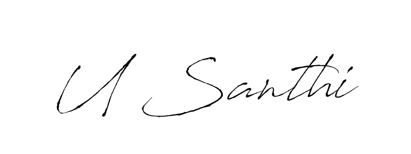 Once you've used our free online signature maker to create your best signature Antro_Vectra style, it's time to enjoy all of the benefits that U Santhi name signing documents. U Santhi signature style 6 images and pictures png