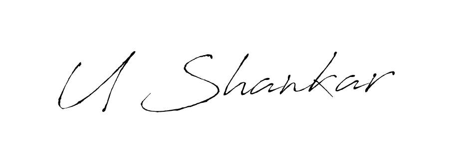 How to make U Shankar signature? Antro_Vectra is a professional autograph style. Create handwritten signature for U Shankar name. U Shankar signature style 6 images and pictures png