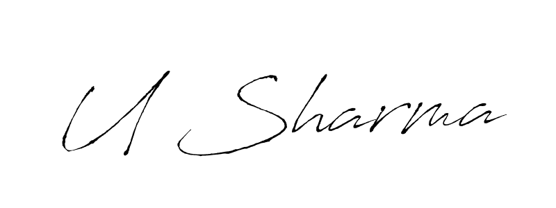 Antro_Vectra is a professional signature style that is perfect for those who want to add a touch of class to their signature. It is also a great choice for those who want to make their signature more unique. Get U Sharma name to fancy signature for free. U Sharma signature style 6 images and pictures png