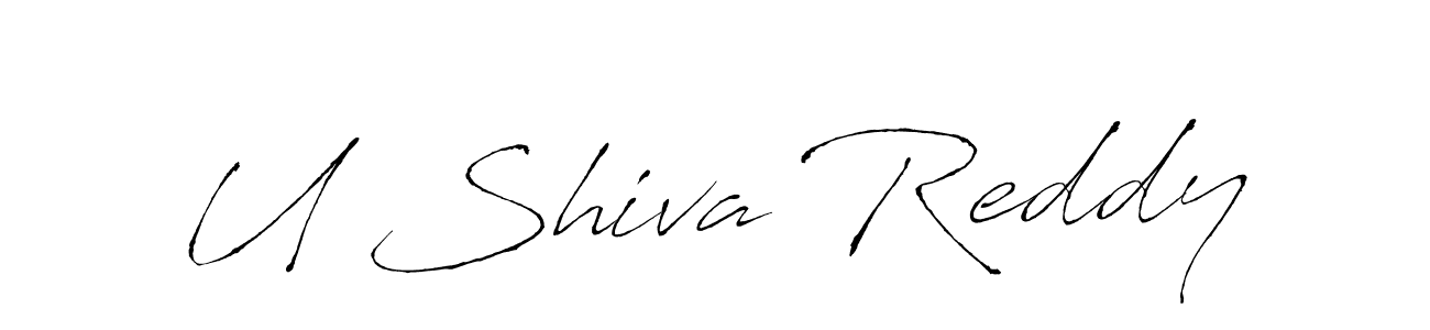 Use a signature maker to create a handwritten signature online. With this signature software, you can design (Antro_Vectra) your own signature for name U Shiva Reddy. U Shiva Reddy signature style 6 images and pictures png