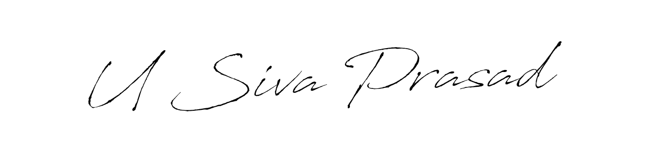 You should practise on your own different ways (Antro_Vectra) to write your name (U Siva Prasad) in signature. don't let someone else do it for you. U Siva Prasad signature style 6 images and pictures png